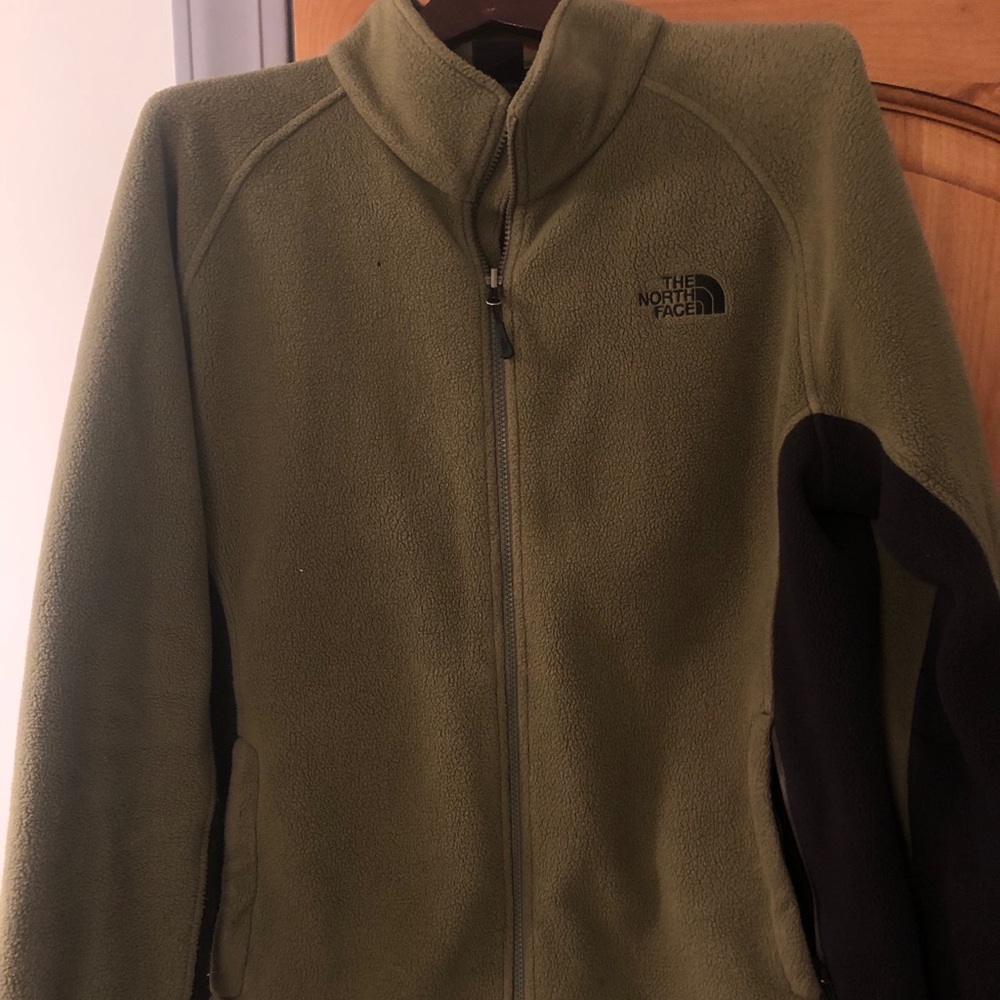 North Face olive green jacket